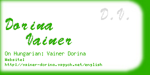dorina vainer business card